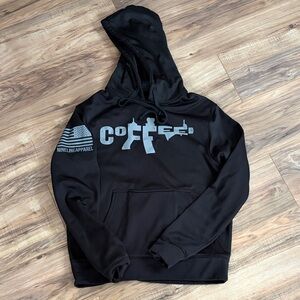 Black Graphic Hoodie by